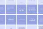 Ladystrategist 30 Positive Affirmations Instagram Post Canva Templates instagram canva templates social media templates etsy free canva templates