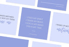 Ladystrategist 30 Positive Affirmations Instagram Post Canva Templates instagram canva templates social media templates etsy free canva templates