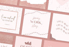 Ladystrategist 30 Quotes Rose Gold Instagram Engagement Booster Post Canva Templates instagram canva templates social media templates etsy free canva templates