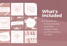 Ladystrategist 30 Quotes Rose Gold Instagram Engagement Booster Post Canva Templates instagram canva templates social media templates etsy free canva templates