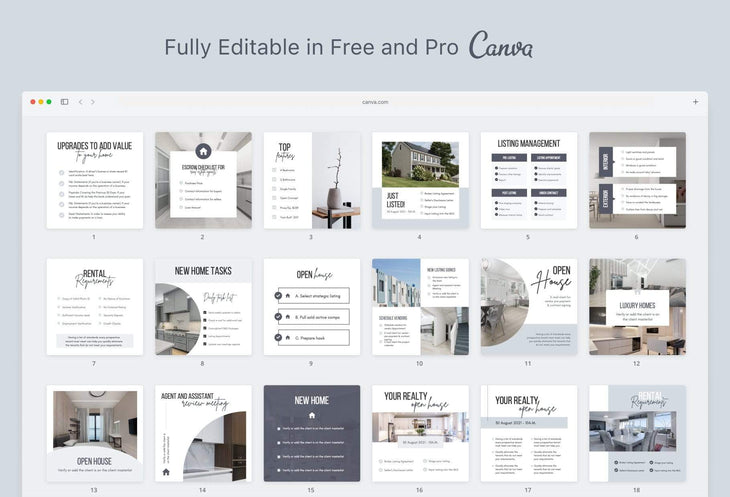Ladystrategist 30 Real Estate Checklists - Instagram Post Canva Templates instagram canva templates social media templates etsy free canva templates