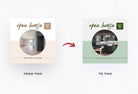 Ladystrategist 30 Real Estate Infographics Instagram Post Canva Templates V2 instagram canva templates social media templates etsy free canva templates