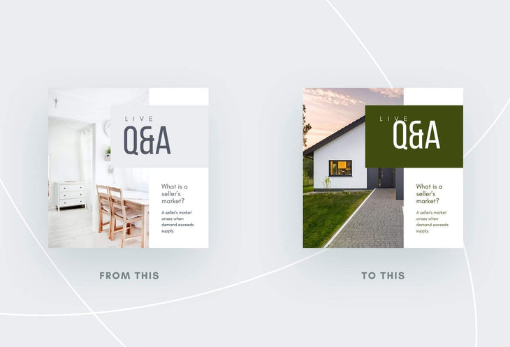 Ladystrategist 30 Real Estate - Instagram Post Canva Templates instagram canva templates social media templates etsy free canva templates