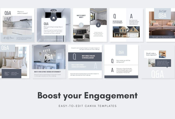 Ladystrategist 30 Real Estate - Instagram Post Canva Templates instagram canva templates social media templates etsy free canva templates