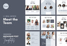 Ladystrategist 30 Real Estate Meet the Team - Instagram Post Canva Templates instagram canva templates social media templates etsy free canva templates