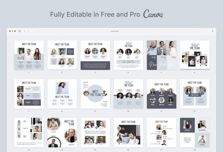 Ladystrategist 30 Real Estate Meet the Team - Instagram Post Canva Templates instagram canva templates social media templates etsy free canva templates