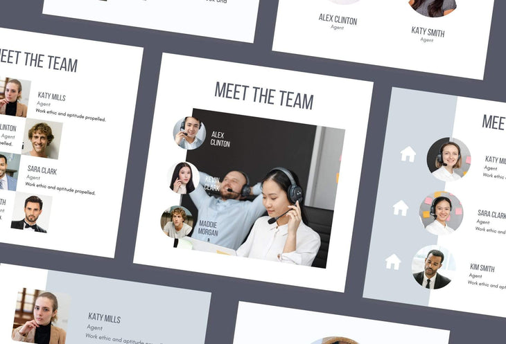 Ladystrategist 30 Real Estate Meet the Team - Instagram Post Canva Templates instagram canva templates social media templates etsy free canva templates