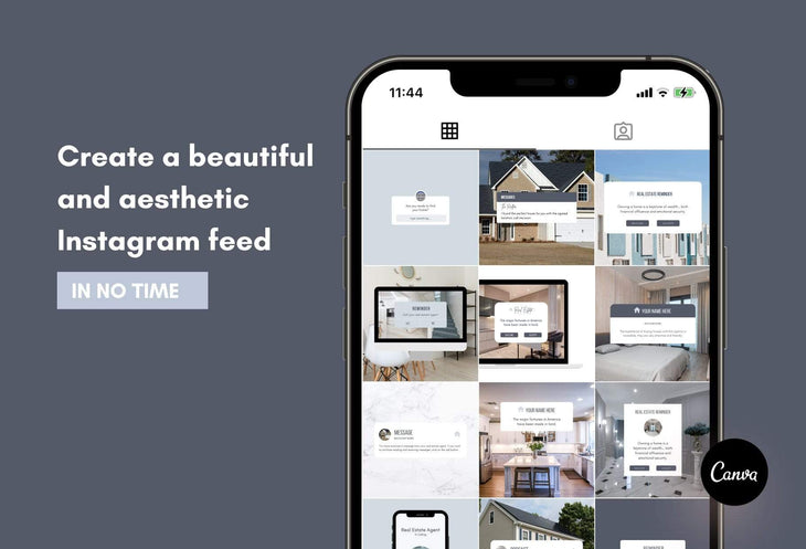 Ladystrategist 30 Real Estate Reminders and Notifications - Instagram Post Canva Templates instagram canva templates social media templates etsy free canva templates