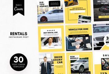 Ladystrategist 30 Rentals Instagram Post Canva Templates instagram canva templates social media templates etsy free canva templates