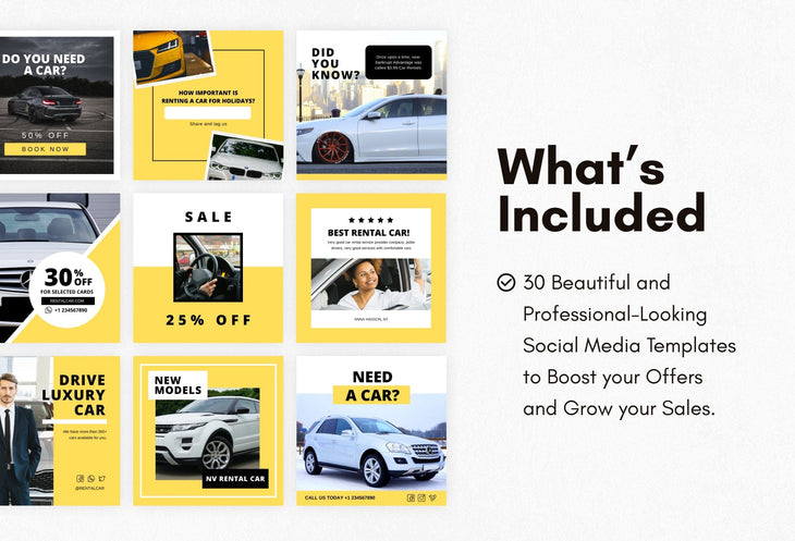 Ladystrategist 30 Rentals Instagram Post Canva Templates instagram canva templates social media templates etsy free canva templates