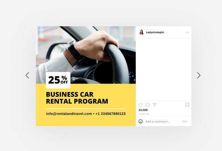 Ladystrategist 30 Rentals Instagram Post Canva Templates instagram canva templates social media templates etsy free canva templates
