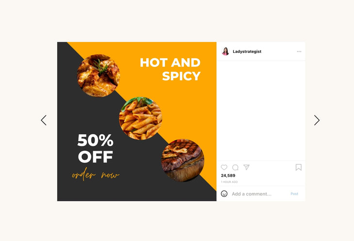 Ladystrategist 30 Restaurant Instagram Post Canva Templates instagram canva templates social media templates etsy free canva templates