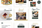 Ladystrategist 30 Restaurant Instagram Post Canva Templates V2 instagram canva templates social media templates etsy free canva templates