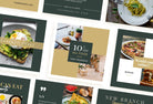 Ladystrategist 30 Restaurant Instagram Post Canva Templates V2 instagram canva templates social media templates etsy free canva templates