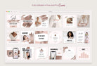 Ladystrategist 30 Rose Gold Bold Instagram Post Canva Templates instagram canva templates social media templates etsy free canva templates