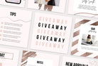 Ladystrategist 30 Rose Gold Bold Instagram Post Canva Templates instagram canva templates social media templates etsy free canva templates