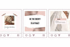 Ladystrategist 30 Rose Gold Bold Instagram Post Canva Templates instagram canva templates social media templates etsy free canva templates