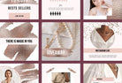 Ladystrategist 30 Rose Gold Bold Instagram Post Canva Templates instagram canva templates social media templates etsy free canva templates