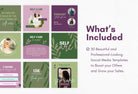 Ladystrategist 30 Self Care Instagram Post Canva Templates V2 instagram canva templates social media templates etsy free canva templates