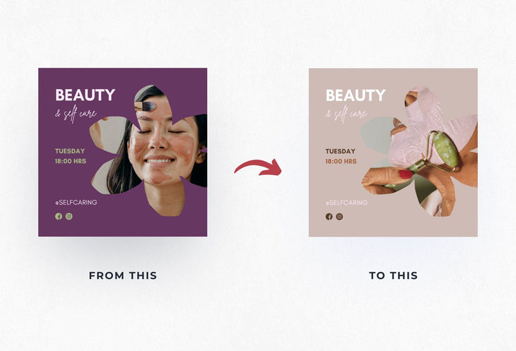 Ladystrategist 30 Self Care Instagram Post Canva Templates V2 instagram canva templates social media templates etsy free canva templates