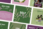 Ladystrategist 30 Self Care Instagram Post Canva Templates V2 instagram canva templates social media templates etsy free canva templates