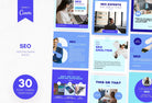 Ladystrategist 30 SEO Instagram Post Canva Templates instagram canva templates social media templates etsy free canva templates