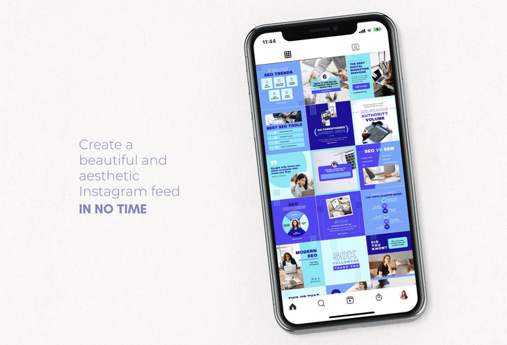 Ladystrategist 30 SEO Instagram Post Canva Templates instagram canva templates social media templates etsy free canva templates