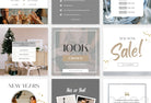 Ladystrategist 30 Silver New Year Instagram Post Canva Templates instagram canva templates social media templates etsy free canva templates