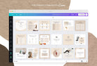 Ladystrategist 30 Wellness Instagram Post Canva Templates instagram canva templates social media templates etsy free canva templates