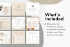 Ladystrategist 30 Wellness Instagram Post Canva Templates instagram canva templates social media templates etsy free canva templates