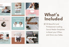 Ladystrategist 30 Writers Instagram Engagement Posts V2 instagram canva templates social media templates etsy free canva templates