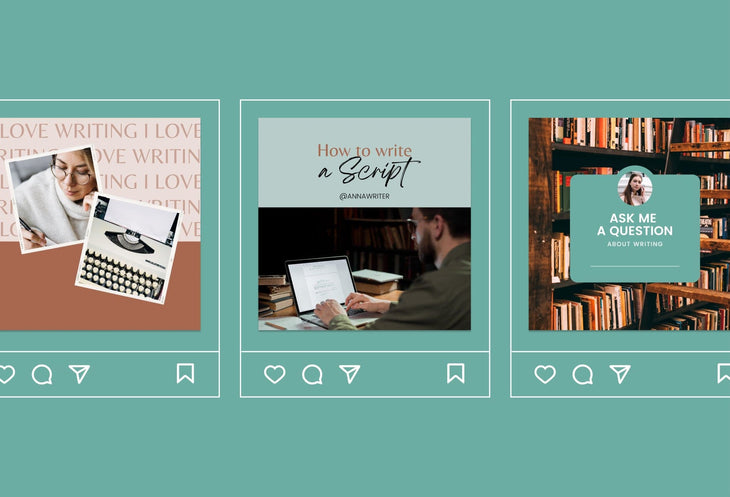 Ladystrategist 30 Writers Instagram Engagement Posts V2 instagram canva templates social media templates etsy free canva templates