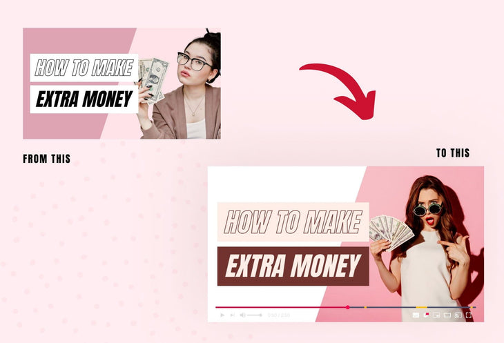 Ladystrategist 30 YouTube Thumbnails For Personal Brands Coaches Realtors Social Media Vlogs instagram canva templates social media templates etsy free canva templates