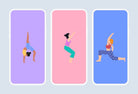 Ladystrategist 40 Unique Yoga Illustrations - Fully Editable in Canva instagram canva templates social media templates etsy free canva templates