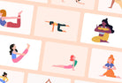 Ladystrategist 40 Unique Yoga Illustrations - Fully Editable in Canva instagram canva templates social media templates etsy free canva templates