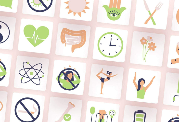 Ladystrategist 50 Unique Yoga and Wellness Benefits Icons Illustrations - Fully Editable in Canva instagram canva templates social media templates etsy free canva templates