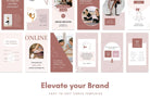 Ladystrategist 97 Done-for-You Yoga Instagram Stories Canva Templates Rose instagram canva templates social media templates etsy free canva templates