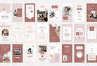 Ladystrategist 97 Done-for-You Yoga Instagram Stories Canva Templates Rose instagram canva templates social media templates etsy free canva templates