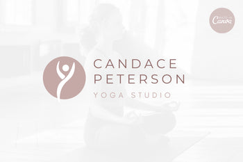 Ladystrategist Shop DIY Candace Yoga Brand Logo Canva Template instagram canva templates social media templates etsy free canva templates