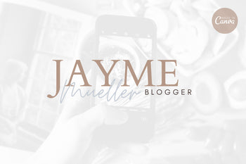 Ladystrategist Shop DIY Jayme Blogger Brand Logo Canva Template instagram canva templates social media templates etsy free canva templates