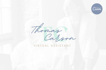 Ladystrategist Shop DIY Thomas Virtual Assistant Brand Logo Canva Template instagram canva templates social media templates etsy free canva templates