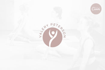 Ladystrategist Shop DIY Valery Yoga Brand Logo Canva Template instagram canva templates social media templates etsy free canva templates
