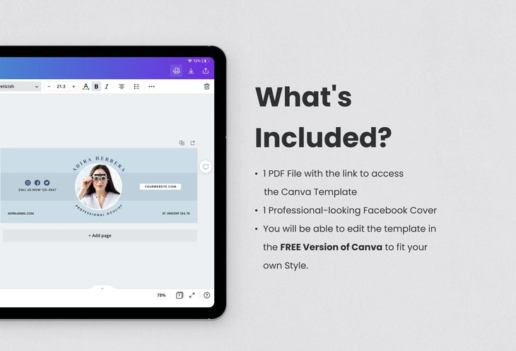 Ladystrategist Adira Facebook Cover Canva Template instagram canva templates social media templates etsy free canva templates