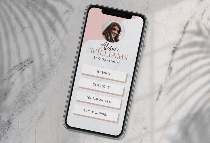 Ladystrategist Allison Instagram Link in Bio Canva Landing Page Website instagram canva templates social media templates etsy free canva templates