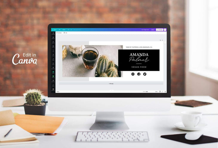 Ladystrategist Amanda Facebook Cover Canva Template instagram canva templates social media templates etsy free canva templates