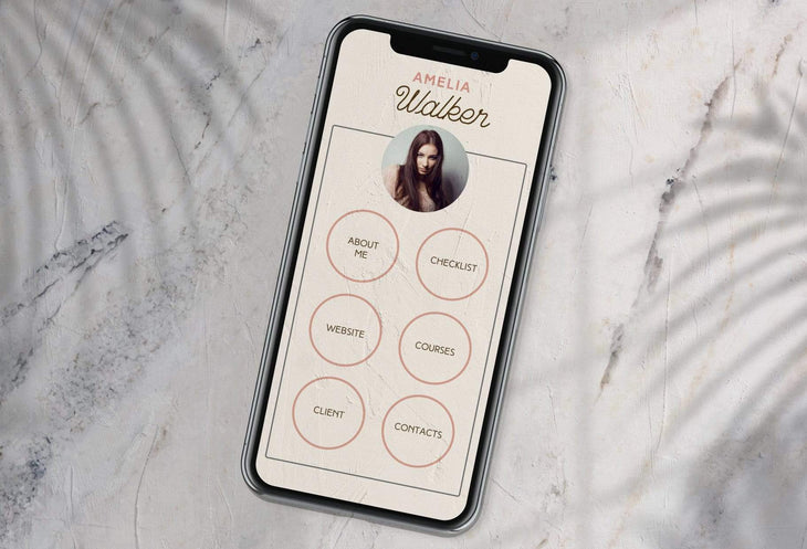 Ladystrategist Amelia Instagram Link in Bio Canva Landing Page Website instagram canva templates social media templates etsy free canva templates