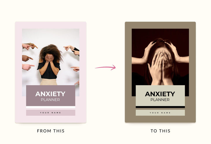 Ladystrategist Anxiety Planner Canva Template A4 Size instagram canva templates social media templates etsy free canva templates