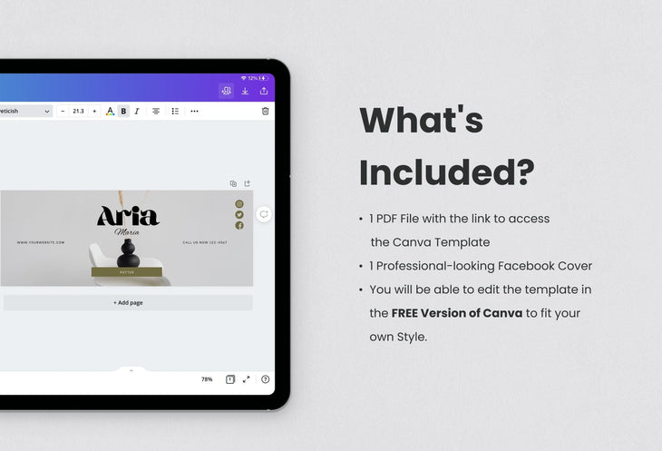 Ladystrategist Aria Facebook Cover Canva Template instagram canva templates social media templates etsy free canva templates