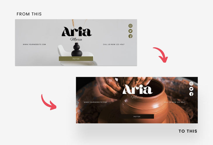 Ladystrategist Aria Facebook Cover Canva Template instagram canva templates social media templates etsy free canva templates