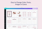 Ladystrategist Baby Planner Canva Template instagram canva templates social media templates etsy free canva templates